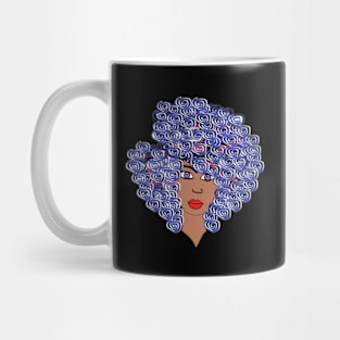 Natural Hair for Black Women Queen Curls 2 Mug